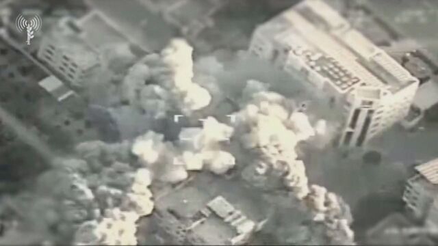Израел публикува кадри от ракетни удари в Газа (ВИДЕО)