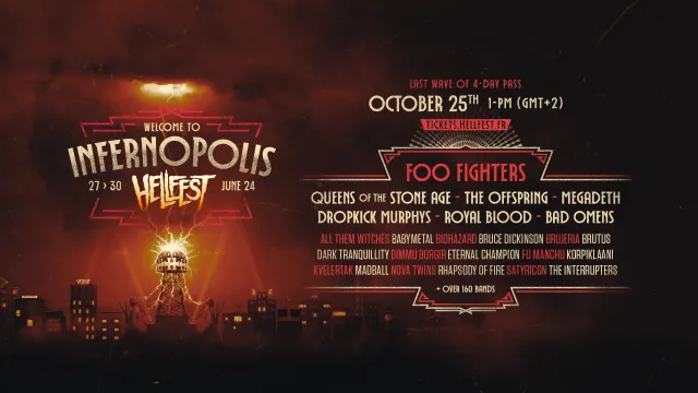 Foo Fighters, Megadeth и Брус Дикинсън сред първите обявени групи на Hellfest 2024