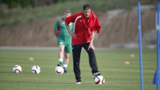 Снимка: Любослав Пенев доволен от играта в Баку /ВИДЕО/