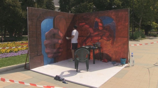 Фестивал в Русе показва красотата на триизмерното улично изкуство