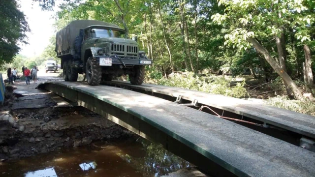 Военнослужещи от 61 ва Стрямска бригада поставиха мост в участъка от