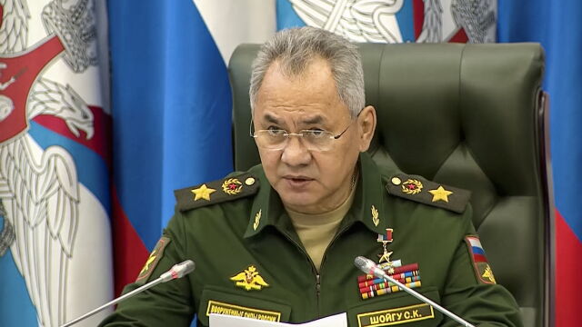 Руският министър на отбраната Сергей Шойгу каза че в рамките