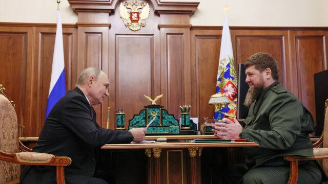 Руският президент Владимир Путин проведе среща с чеченския лидер Рамзан