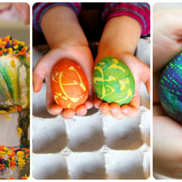 3 лесни техники за боядисване на яйца