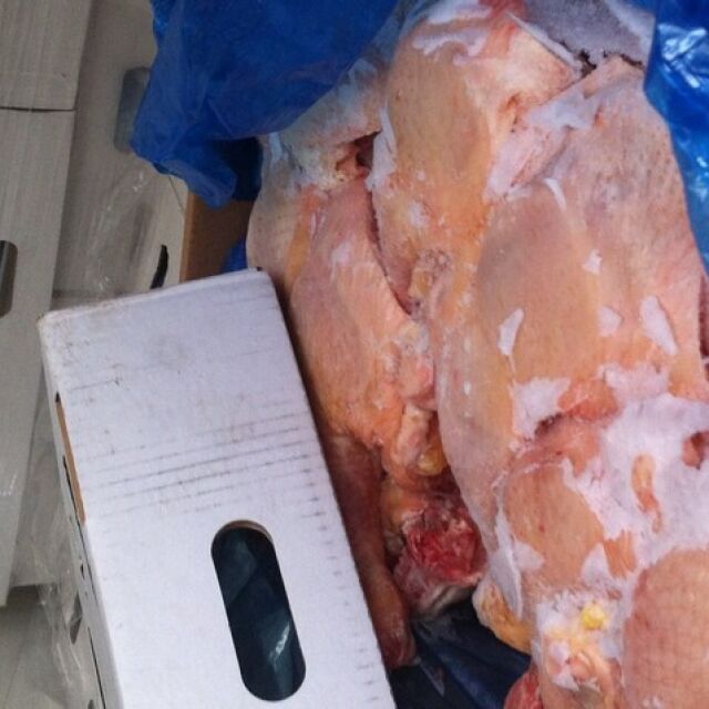 ГДБОП хвана 21 тона контрабандно пилешко месо