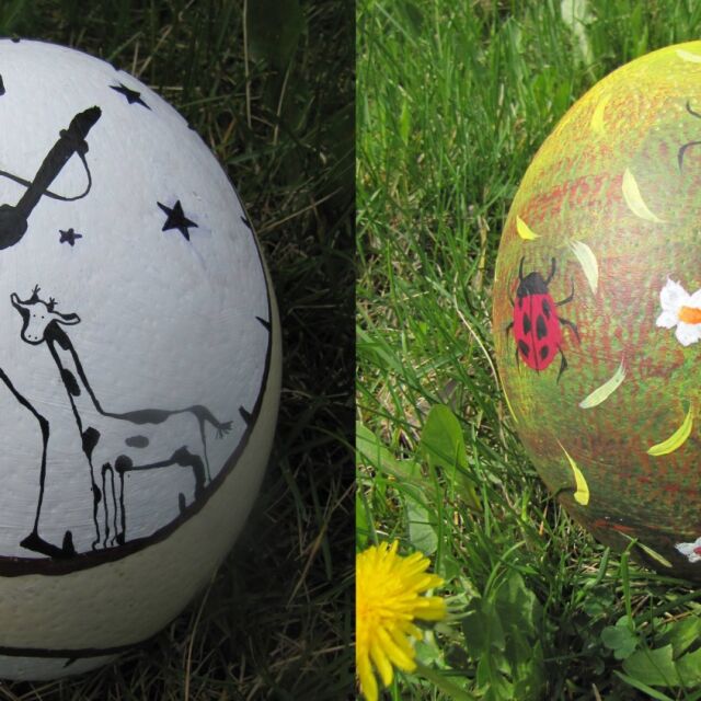 Благотворителност по Великден: Купете си изрисувани щраусови яйца