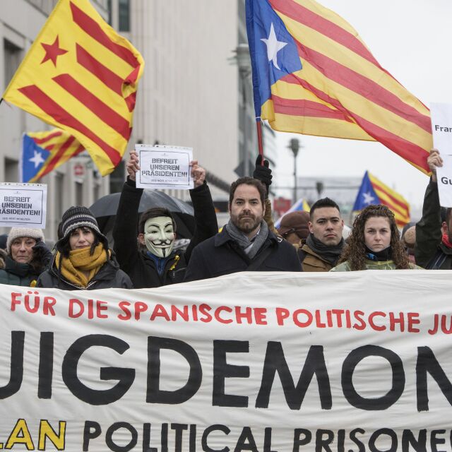 Масов протест срещу ареста на каталунския лидер в Берлин 