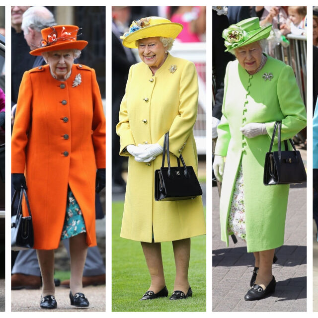 Цветният гардероб на кралица Елизабет Втора ще ви оправи настроението