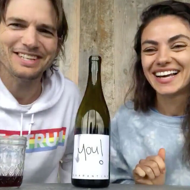 Аштън Къчър и Мила Кунис представиха своето „Карантинно“ вино