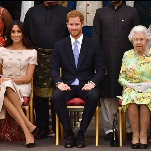 Принц Хари и Меган Маркъл посетиха кралица Елизабет заедно за първи път от 2 г.
