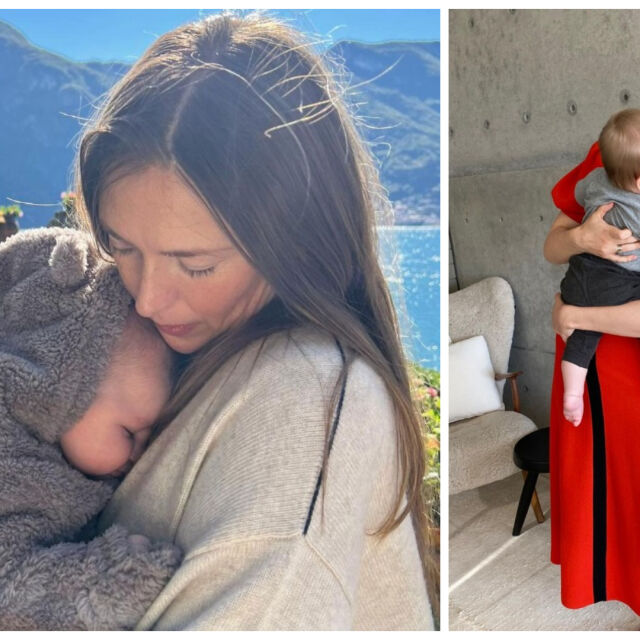 "Първият ми рожден ден като майка": Шарапова е неотразима с червена рокля и бебе 
