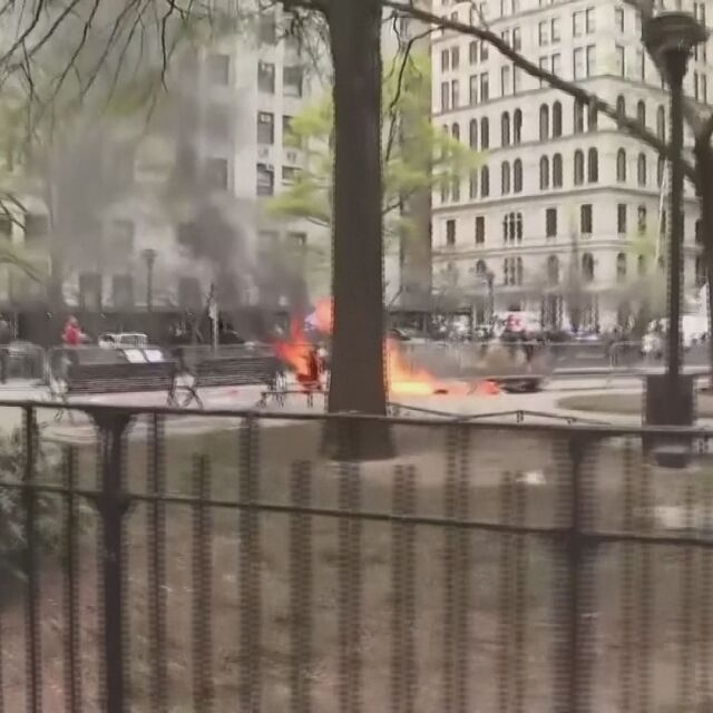  Делото против Доналд Тръмп: Мъж се самозапали (ВИДЕО) 