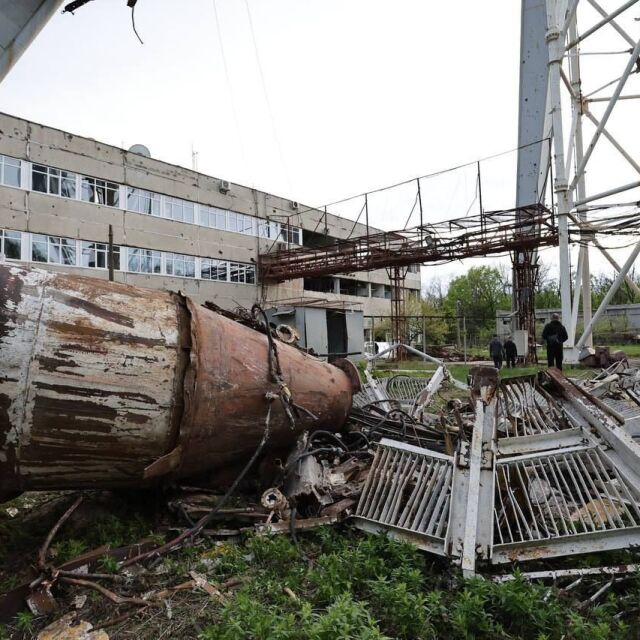 Руски удар разруши телевизионната кула в Харков (ВИДЕО и СНИМКИ)
