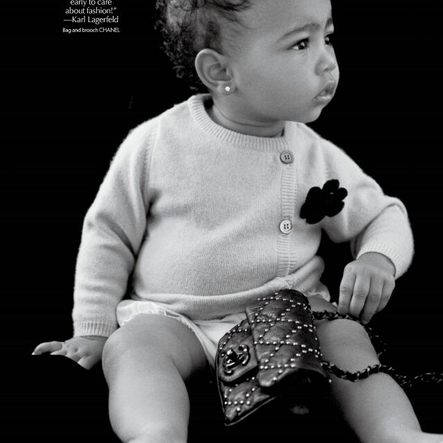 Дъщерята на Ким Кардашиян с първа модна фотосесия