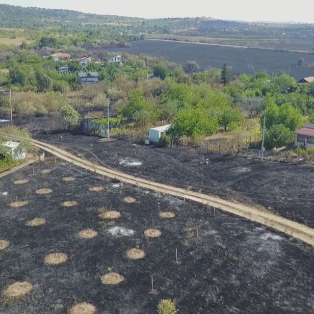 Цяла нощ огнеборци се бориха с пожарите в Бургаско и Пловдивско