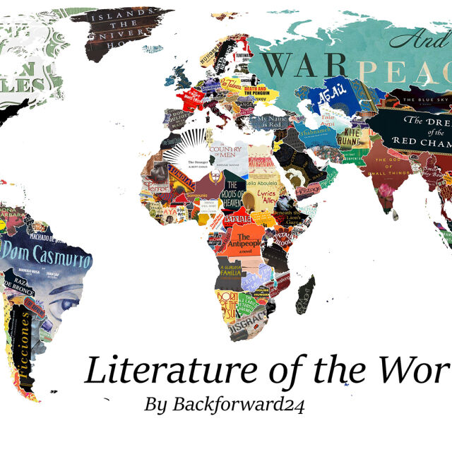 Карта на най-популярните книги във всяка страна