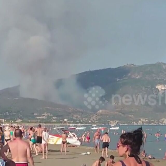 Нов пожар в Гърция – този път на остров Закинтос