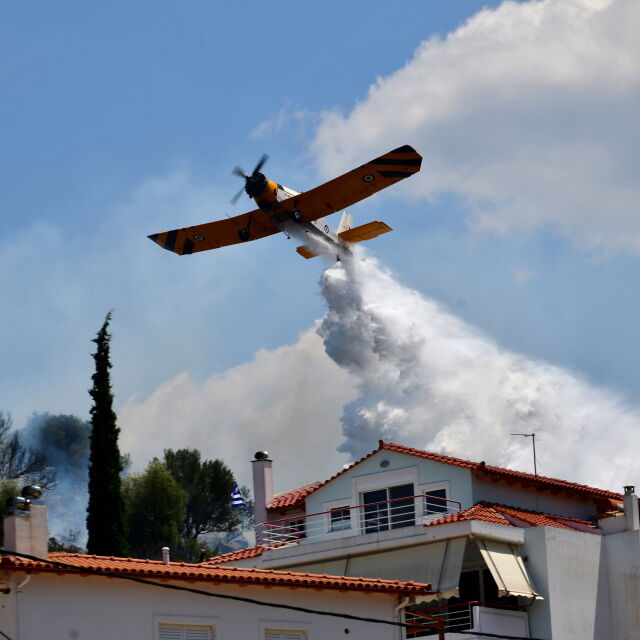 Евакуираха хотел и къмпинг на гръцки остров заради пожар