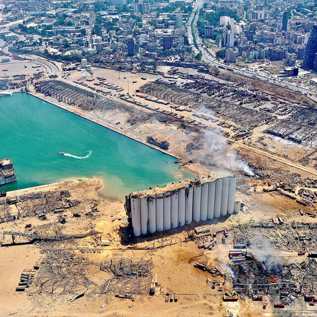 Пристанището на Бейрут – преди и след взрива (ГАЛЕРИЯ)