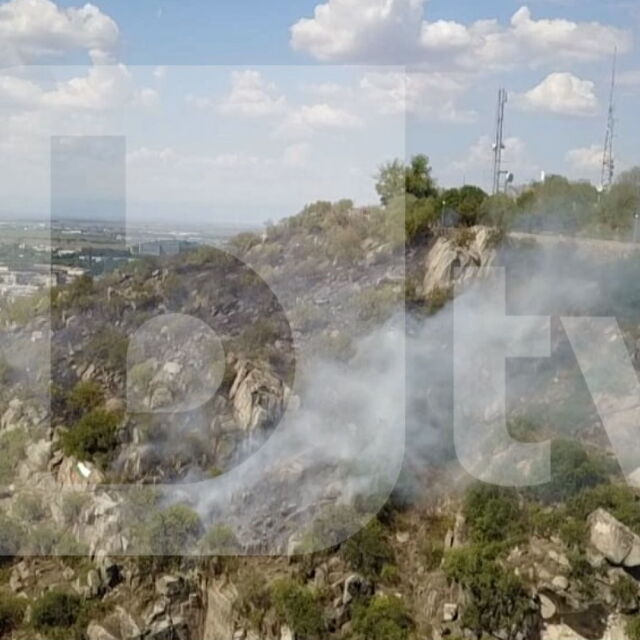 Гори пожар на Младежкия хълм в Пловдив (СНИМКИ и ВИДЕО)