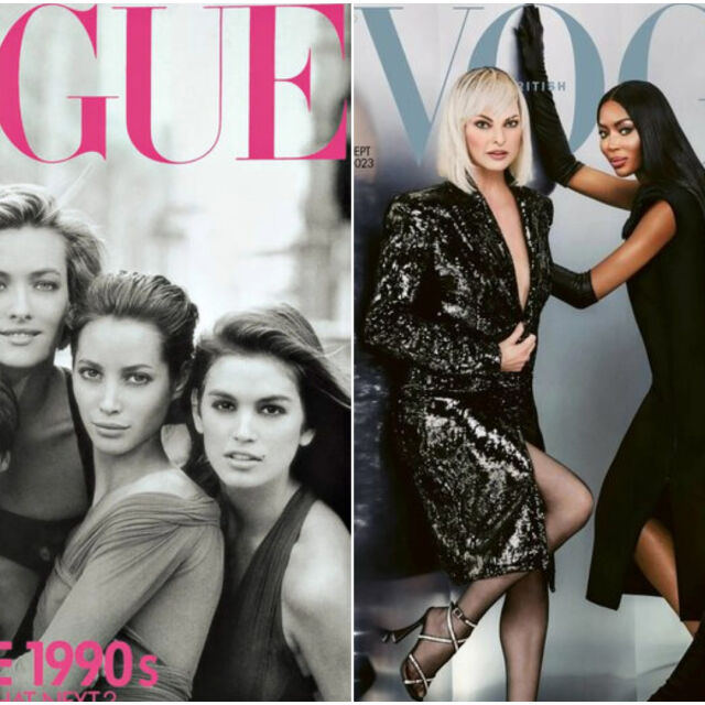 Vogue пресъздаде легендарна корица от 1990 г. с „Най-великите за всички времена“