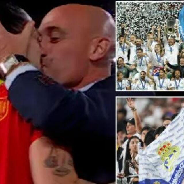 Заради онази целувка: Изхвърлят Барса и Реал от Европа?