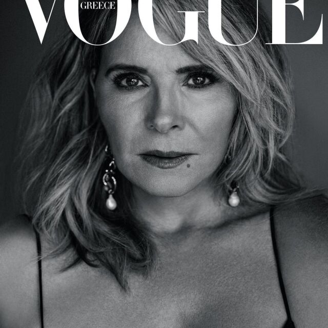 67-годишната Ким Катрал е на корицата на гръцкия Vogue (СНИМКИ)