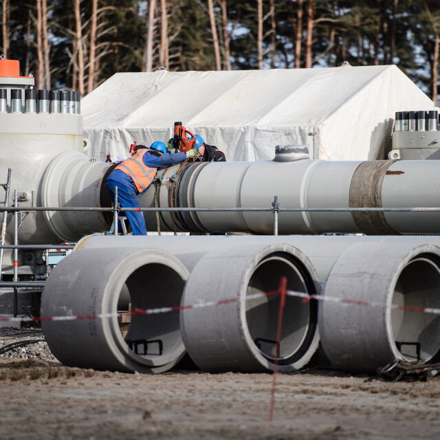 Временно е спрян строежът на газопровода "Северен поток - 2"