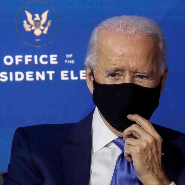 Байдън поиска американците да носят маска в първите му 100 дни на управление