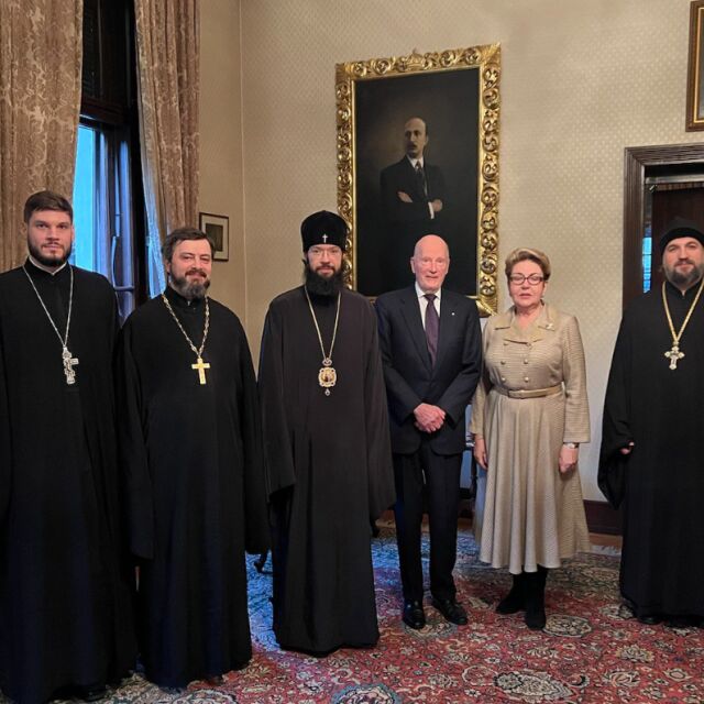 Сакскобургготски прие във „Врана” Митрофанова и делегация от Руската църква