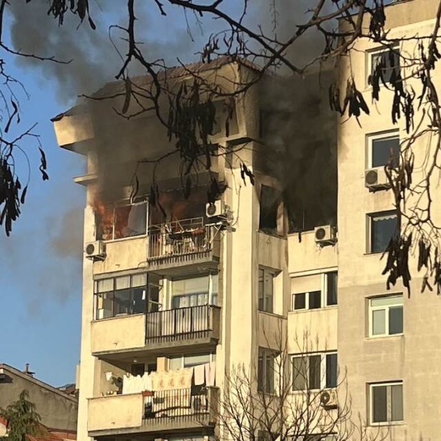 Апартамент горя в София заради газова бутилка, има загинала жена