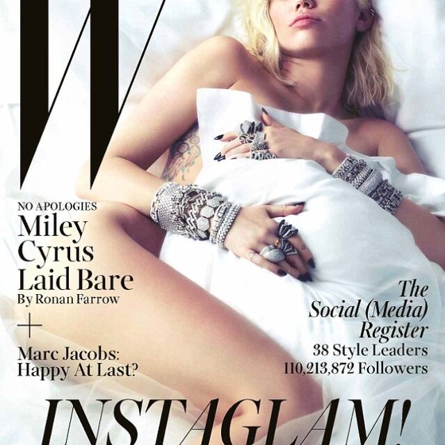 Майли Сайръс се преобрази за корицата на W Magazine