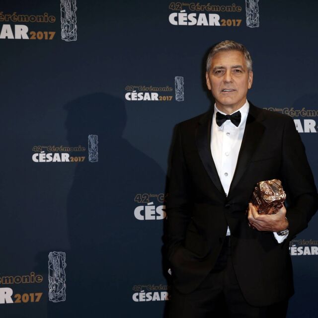 Джордж Клуни получи почетен „Сезар”, призова за защита на свободата в Америка на Тръмп