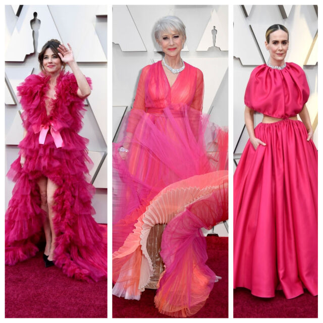 Dress code: Розово на Червения килим за Оскари 2019