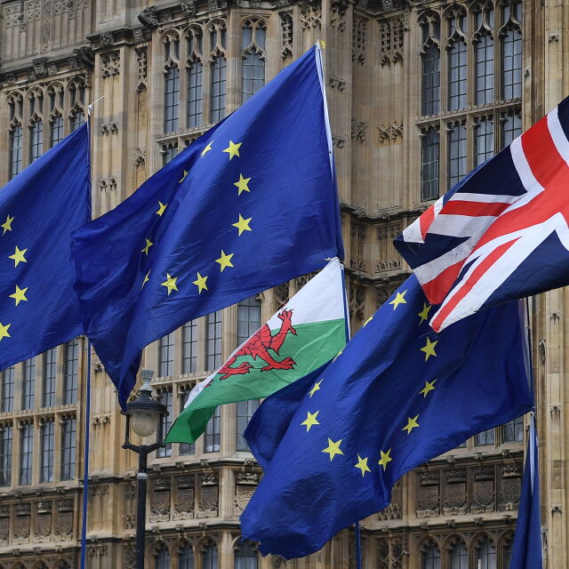 Свалиха британския флаг от сградата на Европейския съвет (ВИДЕО)