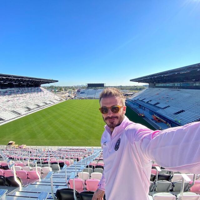 Дейвид Бекъм показа розовия стадион на "Интер" Маями (ВИДЕО)
