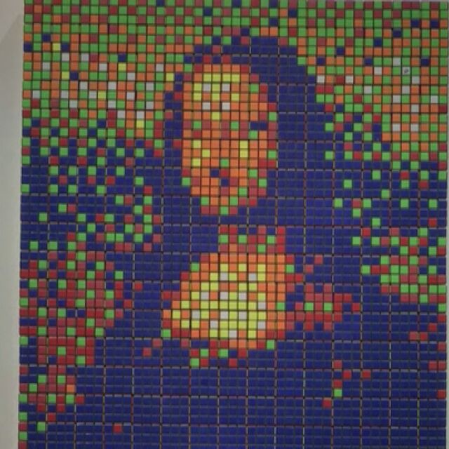 Мона Лиза от кубчета на Рубик (ВИДЕО)