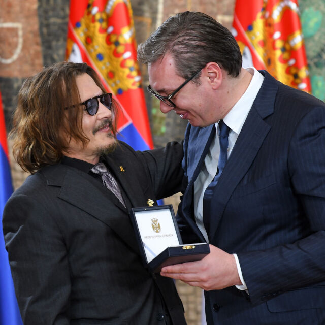Признание за Джони Деп - холивудският актьор получи най-високия сръбски орден