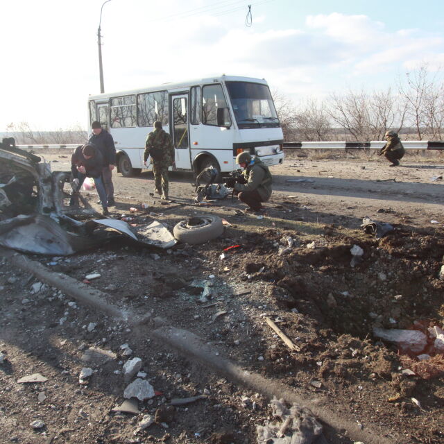 Снаряд разруши руски граничен пост (ВИДЕО)