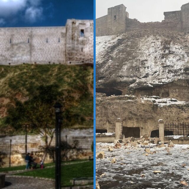 Антична крепост в Турция е разрушена след земетресенията (СНИМКИ)