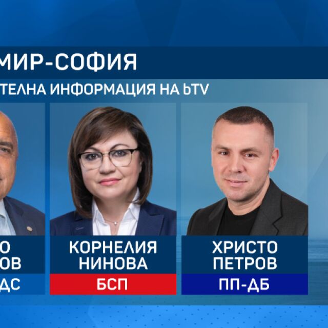 По предварителна информация на bTV: Кои ще са водачите на листи в София?
