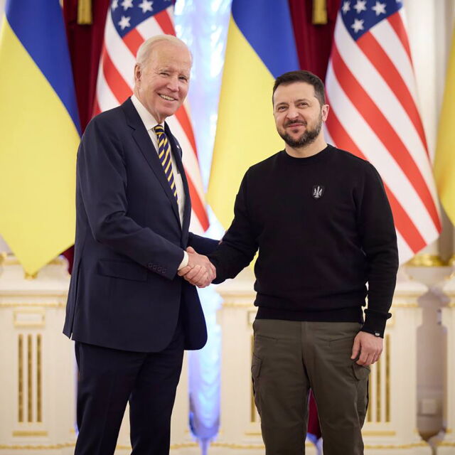 Изненадваща визита на Джо Байдън в Киев (ВИДЕО)