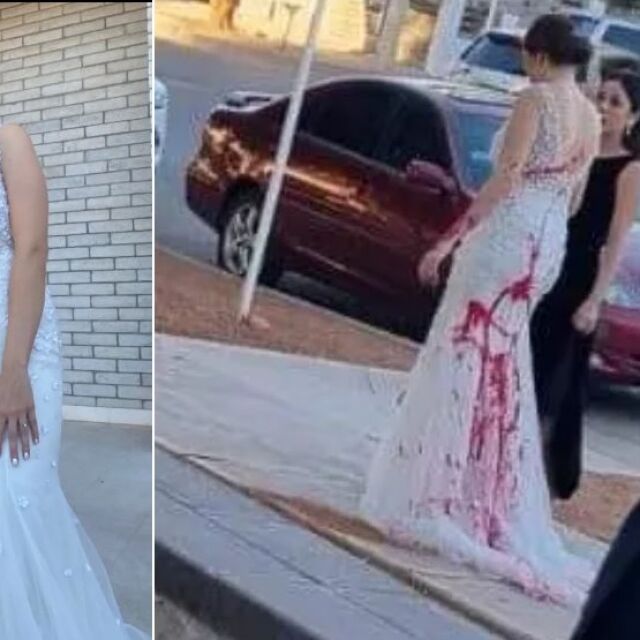 "Не сме съгласни с този брак": Свекърва хвърля червена боя по роклята на булка, симулира инфаркт