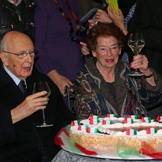 Квартално парти в чест на Джорджо Наполитано в Рим