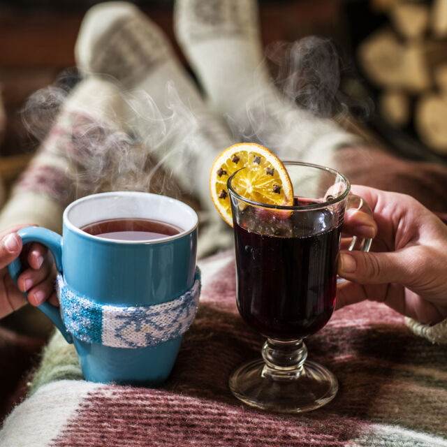 Виното и чаят предпазват от настинка и грип