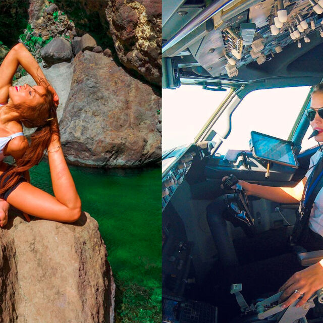 30-годишна шведска красавица пилотира "Боинг" 737 и практикува йога на райски места