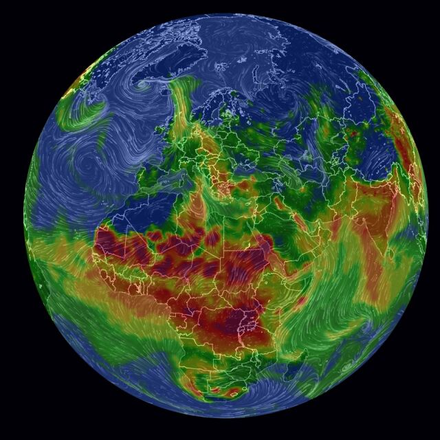 Глобална карта показва замърсяването на въздуха в реално време (НА ЖИВО)
