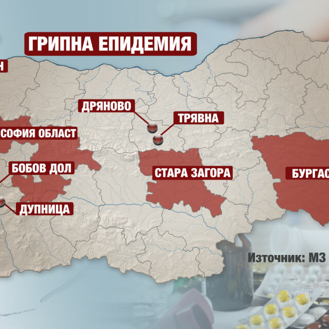 Грипна епидемия в София-област, Бургас, Видин и Стара Загора