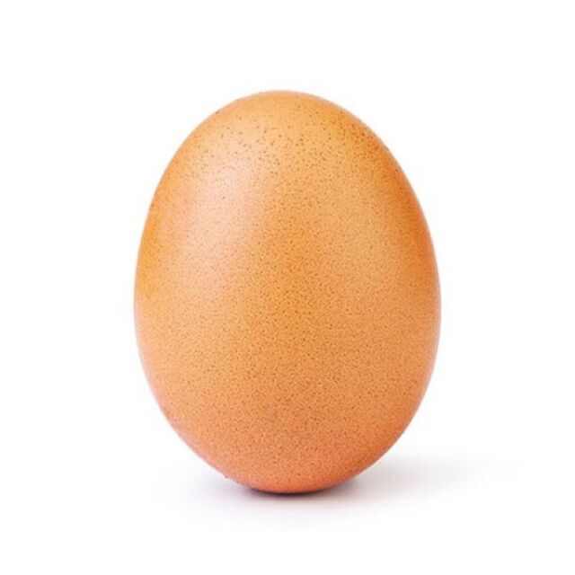 Снимка на яйце стана най-харесваната в Инстаграм за всички времена
