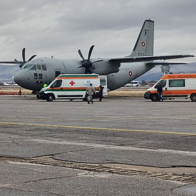Дете е транспортирано до Любляна с военния самолет "Спартан"